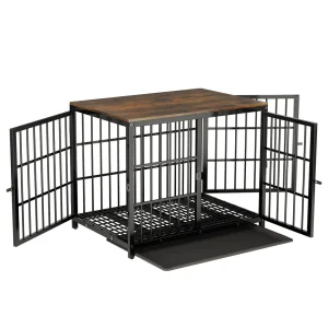 Furniture-Style Dog Crate End Table