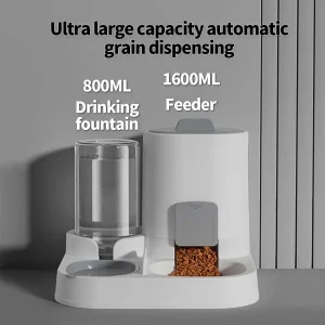 Dual-Purpose Pet Food & Water Feeder